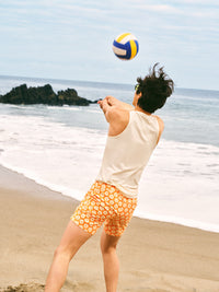 SolarCool 6in Boardshort Apricot Floral