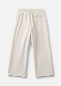 RecTrek Cropped Wide Leg Pant in cream, showcasing a loose fit and practical back pocket.