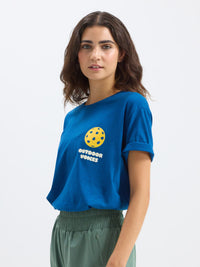 a person wearing a blue shirt