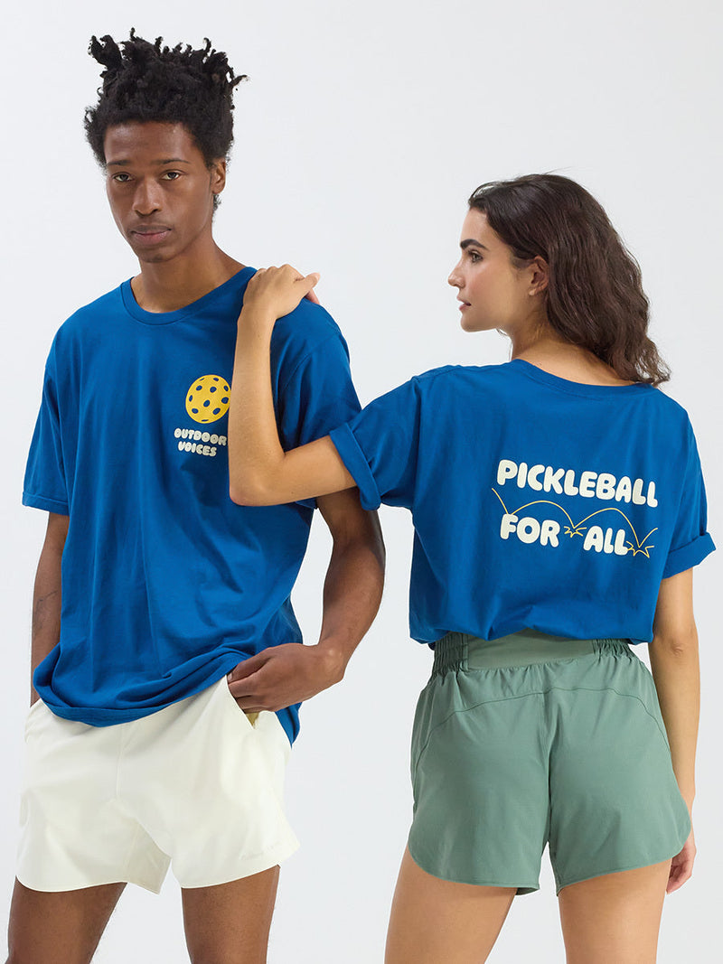 a person wearing a blue shirt