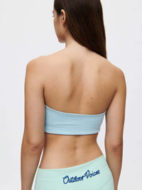 Love Bra showcased from the back, highlighting the soft Bubble Wrap fabric and signature silicone gripper band.