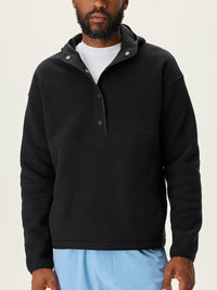 RecFleece Snap Up Hoodie Black