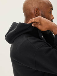 RecFleece Snap Up Hoodie Black