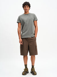 Men's RecTrek Cargo Short in Soil – front full-length view