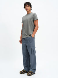 Men's RecTrek Cargo Pant in Dark Storm – front full-length view