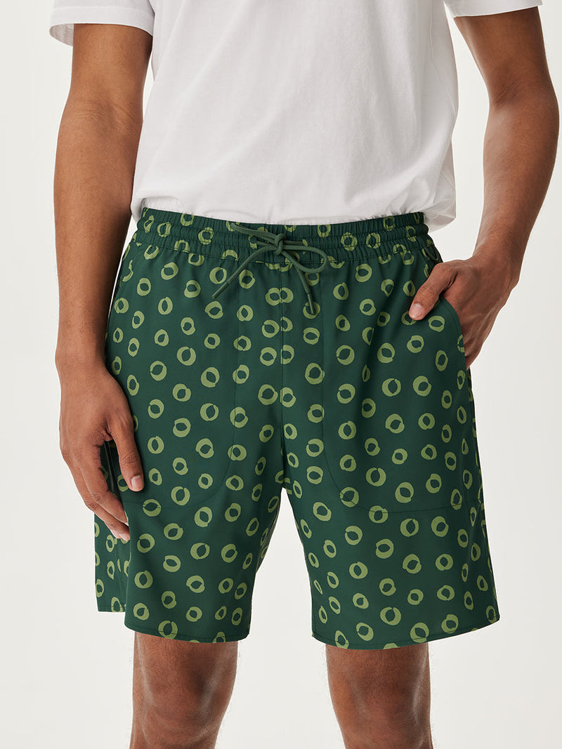 SolarCool 7in Short Evergreen Shibori