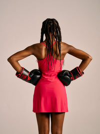 a person wearing boxing gloves