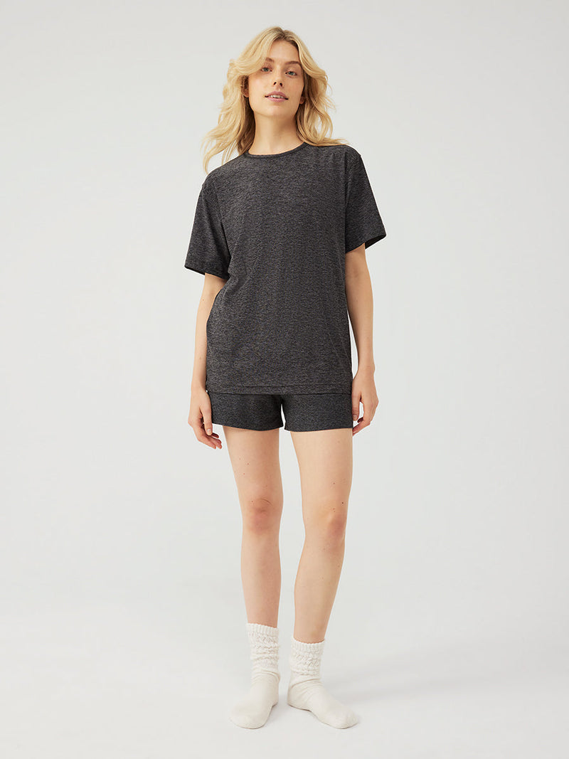 CloudKnit Heavy Weight Shortsleeve Charcoal