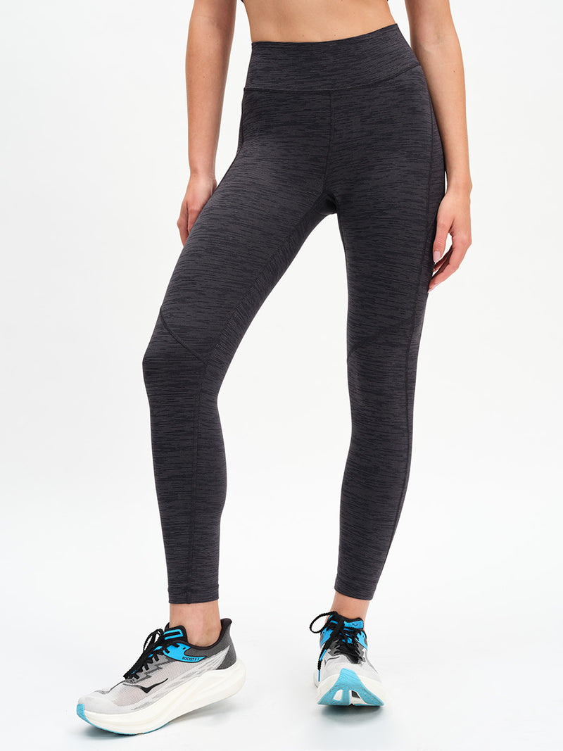 TechSweat Core 7/8 Legging in Night – front view with sneakers
