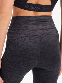 TechSweat Core 7/8 Legging in Night – back close-up of waistband pocket