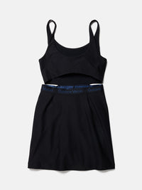 a person in a black dress
