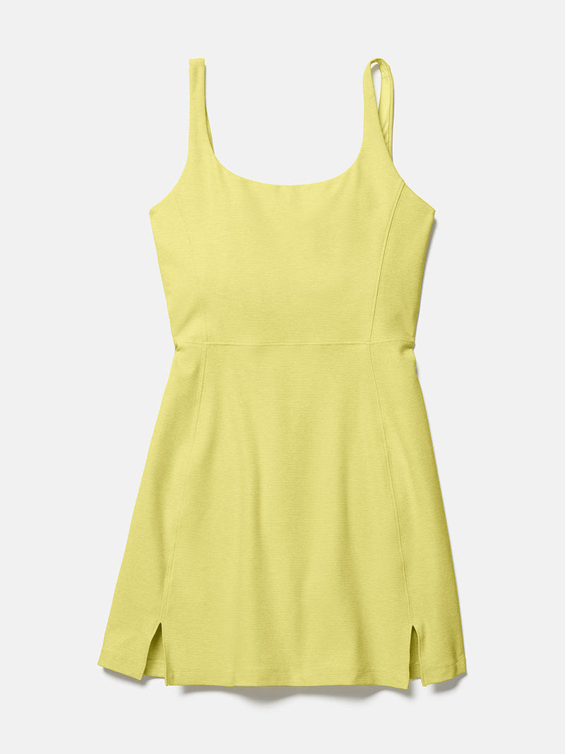 a person wearing a yellow dress