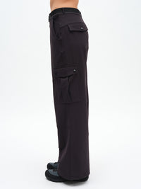 RecTrek Cargo Pant in Black – side view showing cargo pocket