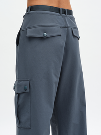 RecTrek Cargo Pant in Dark Storm – back close-up of flap pocket