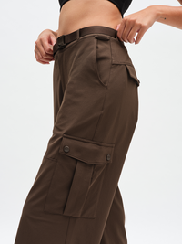 RecTrek Cargo Pant in Soil – side close-up of belt and cargo pocket