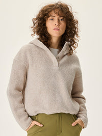 MegaFleece Cropped Pullover Oatmeal