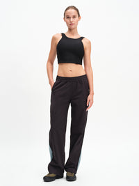RecTrek Zip Pant in Black Multi – front full-length view