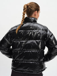 Gloss Puffer in Black – back view
