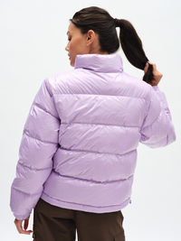 Gloss Puffer in Lilac Swirl – back view