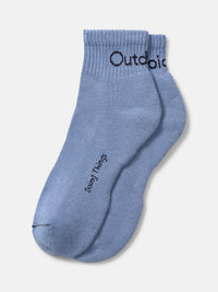 OV Rec Ankle Sock in Light Blue, featuring a soft knit and reinforced toe for comfy wear.