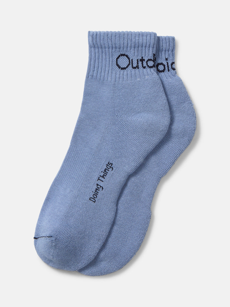 OV Rec Ankle Sock in Light Blue, featuring a soft knit and reinforced toe for comfy wear.