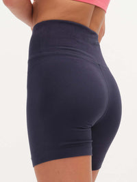 Back view of Echo 5.5" Short in Cotton Candy, featuring a tall waistband and supportive stretch.