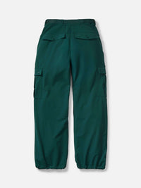 Back view of RecTrek Cargo Pant in Dark Green, featuring cinchable hems and utility-style pockets.