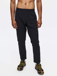 Model standing in RecTrek Pant in Black, featuring a relaxed fit with an adjustable drawstring waist.