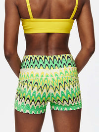 TechSweat 3" Short in vibrant wave patterned fabric, for performance and comfort during workouts.