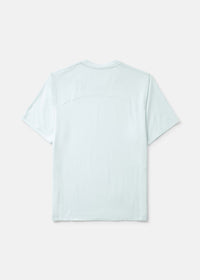 Back view of ThinkFast Jersey Shortsleeve in Light Blue, featuring breathable fabric for moisture-wicking.