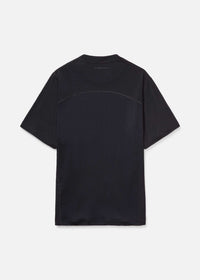 Back view of ThinkFast Vent Shortsleeve in Black, featuring a breathable mesh back panel.