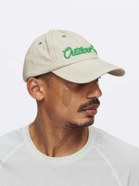 Washed Hat featuring Outdoor Voices signature in raised topstitching, for outdoor adventures.