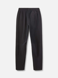 Back view of Zephyr 29" Pant in Black, featuring a custom-fit drawstring waist for comfort.